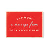 And Now, A Message From Your Constituent - Political Action Postcards Set of 12
