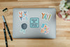 motivational sticker pack you got this you're doing fine you are more than enough head up heart open yay! laptop sticker