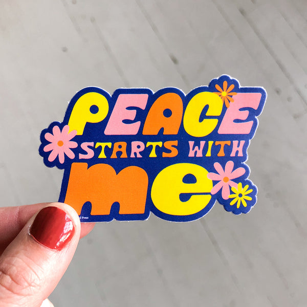 Peace Starts with Me Vinyl Decal Sticker