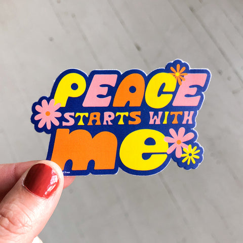 Peace Starts with Me Vinyl Decal Sticker