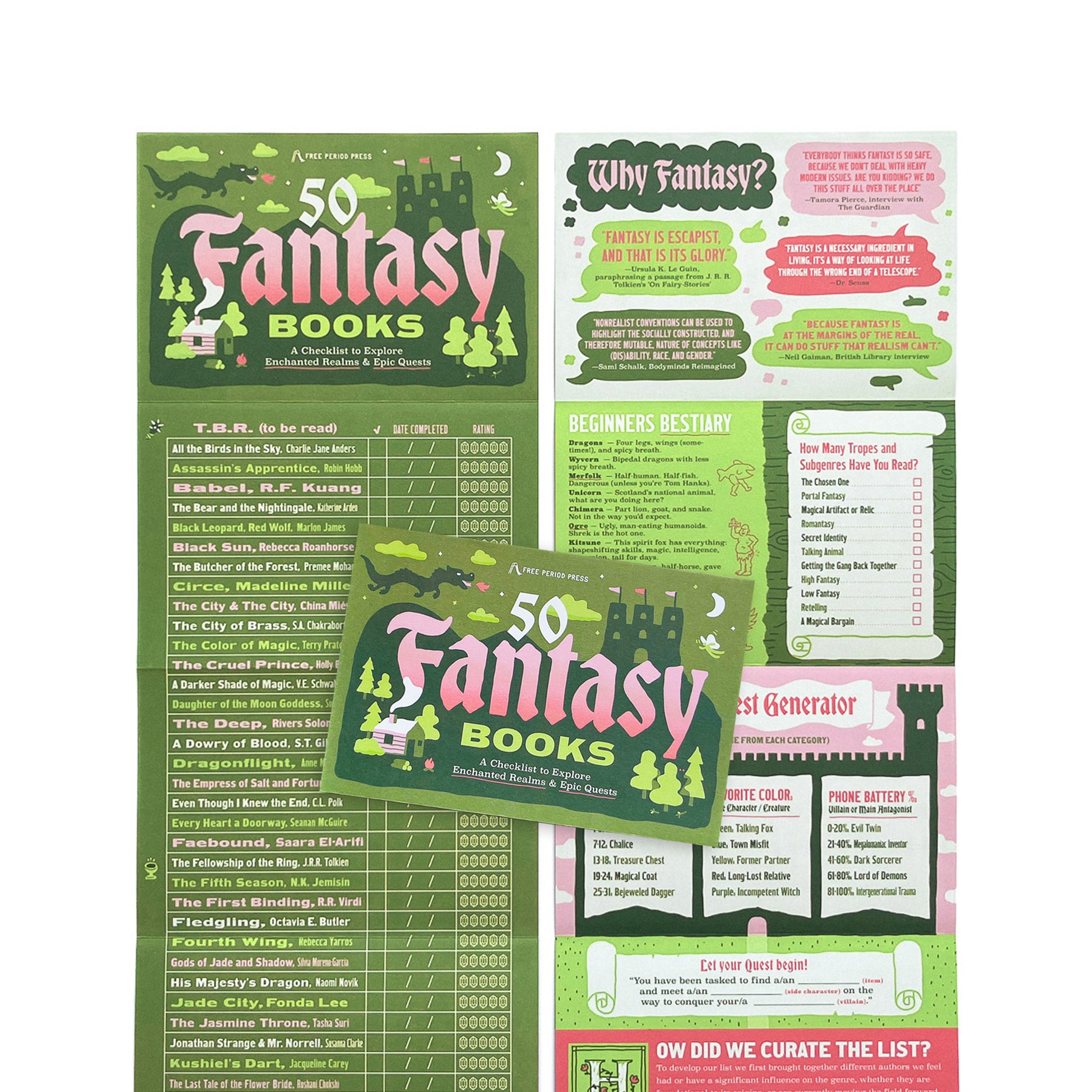 50 Fantasy Books: A Checklist to Explore Enchanted Realms & Epic