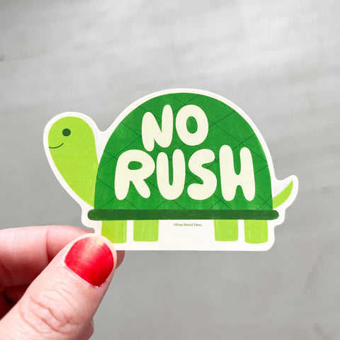 No Rush Vinyl Decal Sticker
