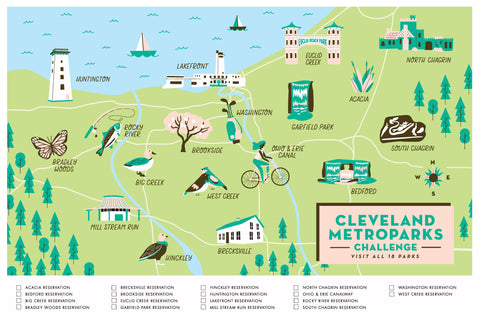 parks in cleveland map challenge