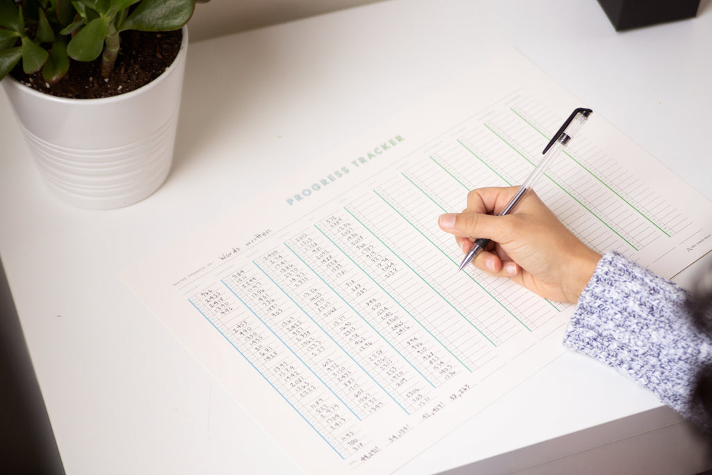 Progress Tracker Habit Tracker Poster Free Period Press