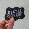 Rest is Productive - Vinyl Sticker - Free Period Press