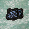 Rest is Productive Vinyl Decal Sticker | Free Period Press