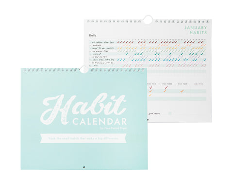 Habit Tracker Calendar - Free Period Press