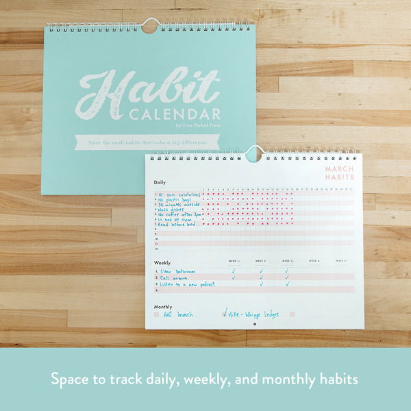 Habit Tracker Calendar | Free Period Press