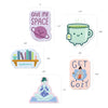 introvert sticker pack tea yoga bookworm cozy give me space
